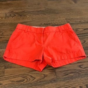 J Crew Orange Chino shorts